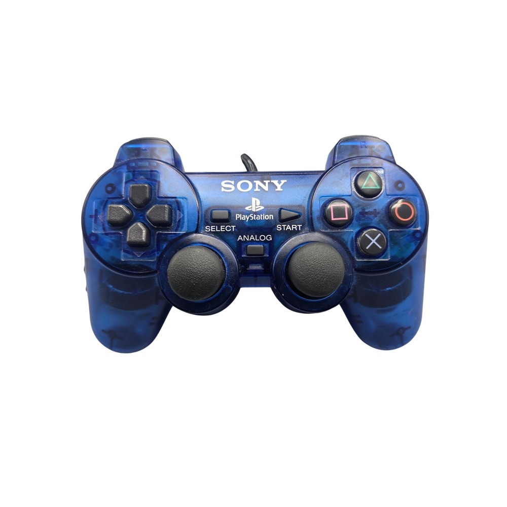 Sony PlayStation 2 DualShock 2 Controller Ocean Blue Translucent SCPH-10010 OEM